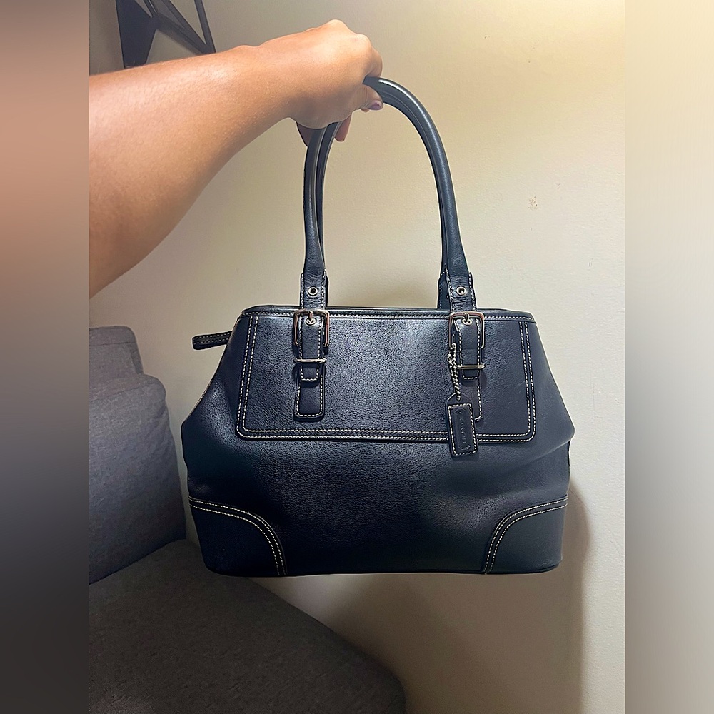 Vintage Coach Hampton 7555 Black Leather SoHo